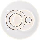 Deckenleuchte Haily, weiß, 49,5 x 6 cm, LED-Deckenleuchte, dimmbar