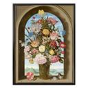 Plakat - Bosschaert - Blomstervase i en vinduesniche