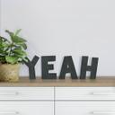 MDF bogstaver - Yeah