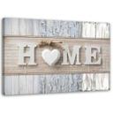 Canvasbillede, Hjem hjerte Shabby Chic