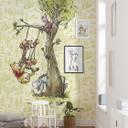 Tapet - Winnie the Pooh i skoven - 200 x 280 cm