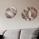 Tableau sur alu-Dibond Annie - Faisceau d'herbes - Rond