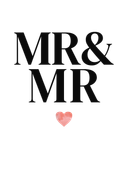
Poster à personnaliser Mr & Mr - Classique
