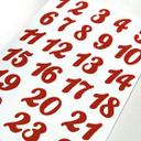 Sticker Adventskalender Zahlen 01