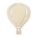 Decoración en madera de álamo - globo aerostático