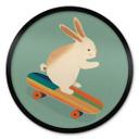 Plakat Treechild - Skateboard Bunny