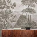 Fotobehang met tuinlandschap in beige - Ms Tiff