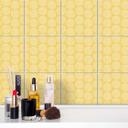 Azulejos Adhesivos Boho - círculos sol amarillo - lote de 12
