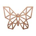 Arte en madera de caoba origami mariposa