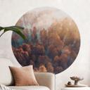 Vinilo decorativo bosque de otoño en la niebla - Ioricon - Redondo