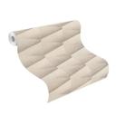 Papier peint intissé Rasch, papier peint à motifs Composition beige foncé