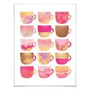 Frederiksson Plakat - Pink Coffee Cups