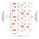 Børnehavetapet farvet pink - non-woven tapetkunst til børn Livingwalls - mat og glat