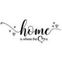 Wallsticker Home is where the heart is