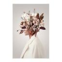 Póster de tela - Bella con sombrero de flores
