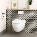 Azulejos Adhesivos Adornos geométricos en negro-beige - Treechild - lote de 12