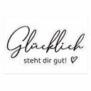 Spiegelsticker, Dekorativer Sticker Glücklich steht dir gut 