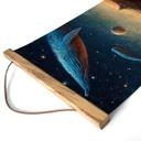 Heine Tekstil plakat - To hvaler i rummet - Astro Cruise
