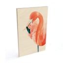 Cuadro de madera Goed Blauw - Pink Flamingo