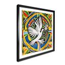 Póster Paloma de la paz de colores - Inspirado en Matisse - Zamart - Cuadrado