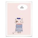 Póster Kubistika - Le Meow