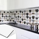 Keukenachterwand Fredriksson - Koffiekopjes Black & Gold