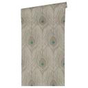 Architects Paper Papier Peint Design Absolutely Chic Graphique Marron Gris Bleu 