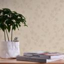 Papel pintado Hojas beige - Papel pintado tejido-no tejido floral salón