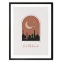 Póster Eid Mubarak de noche