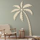 Decoración en madera palmera tropical XXL - decoración mural de madera de álamo