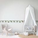 Tapet, non-woven Kids Walls tapet hvid, grøn, brun