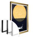 Póster Kubistika - Luna llena sobre el mar