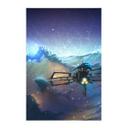 Tekstil plakat aerroscape - Rummets hav