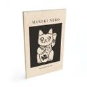 Cuadro de madera Maneki Neko - El gato de la suerte - KsanaKalpa