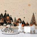 Papel pintado Ciudad de Navidad - papel pintado Vivero - Treechild