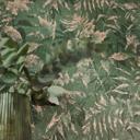 Papel pintado selva arena verde oscuro - diseño de plantas exóticas 