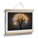 Póster árbol con estrellas | Neon Street Art - Mielu