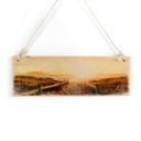 Houten Bordje - Sunset at the Beach