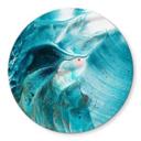 Tableau sur verre rond Westum - Flying into the waves