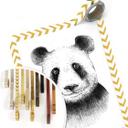 Póster Kvilis - Oso panda