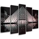 Lærredstryk 5 styk, Louvre Paris Frankrig