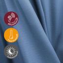 Homing Fertigschal mit verdeckten Schlaufen Galdin bleu -  2,45 x 1,4 m