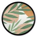Póster de ramas abstractas con aspecto tropical - Costa - Redondo