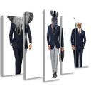 5 stykke lærredsprint Animal Africa Suit