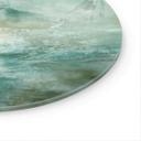 Tableau en verre Vert sauge brumeux - Schmucker - Rond