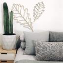 Decoración en madera álamo - hoja - roble curvada