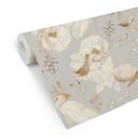 Tapet med mønster - fugle blandt hvide blomster - UN Designs