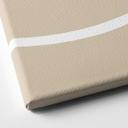 Lienzo 1X Estudio - Pinceladas blancas sobre beige