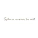 Træbogstaver - Poppel - Together we can conquer th
