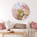 Tableau en alu-Dibond Fleurs de Cerisier - Rond